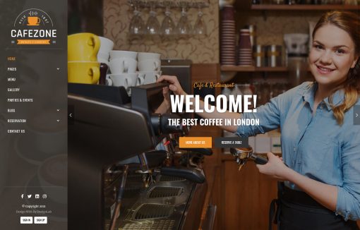 Cafe ve Restaurant Web Tasarım