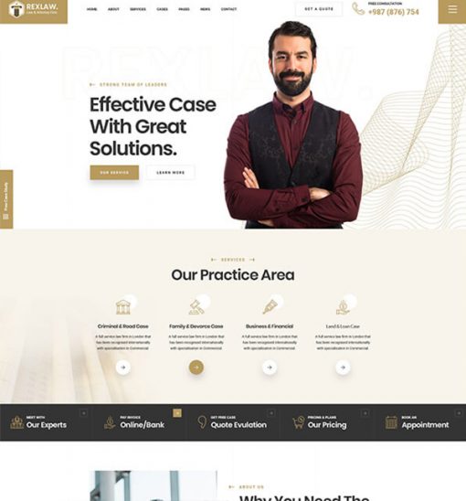 Hazır Avukat Web Sitesi Tasarımı