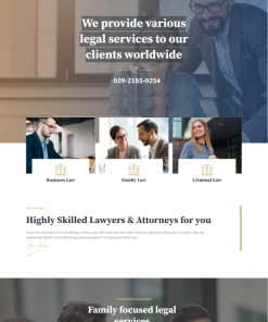 Hukuk Bürosu Web Sitesi Tasarımı