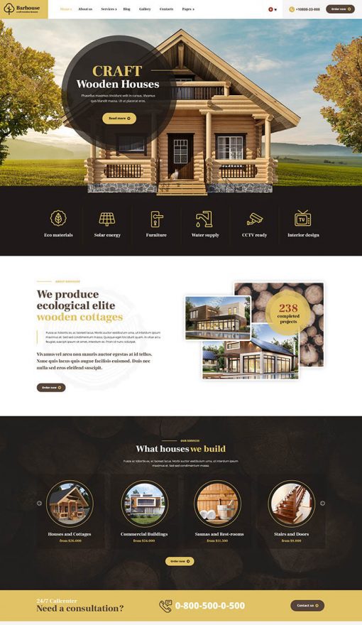 Ahşap Ev Web Sitesi Tasarımı
