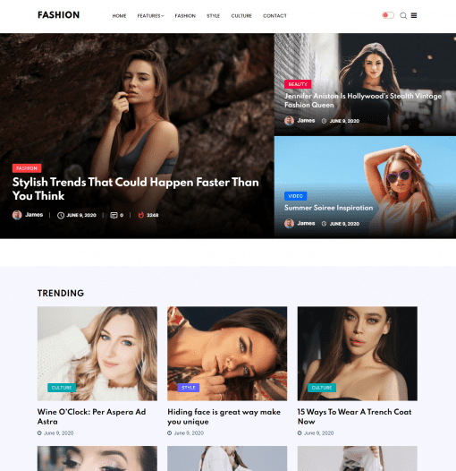 Moda Dergileri Web Sitesi Tasarımı