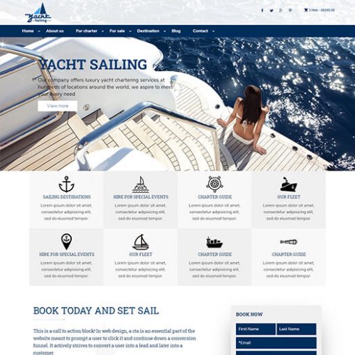 Denizcilik ve Yatçılık Web Sitesi Tasarımı