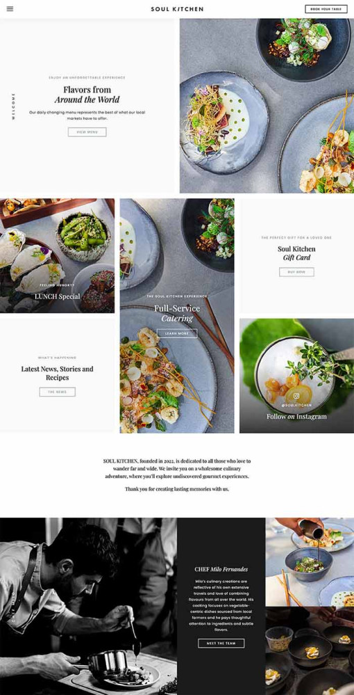 Catering Firması Web Sitesi Tasarımı