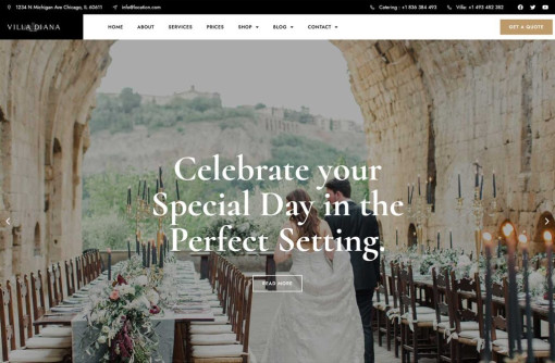 Düğün Salonu Web Sitesi Tasarımı