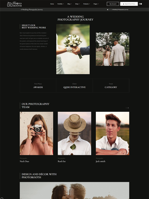 Fotoğrafçılık Web Sitesi Tasarımı