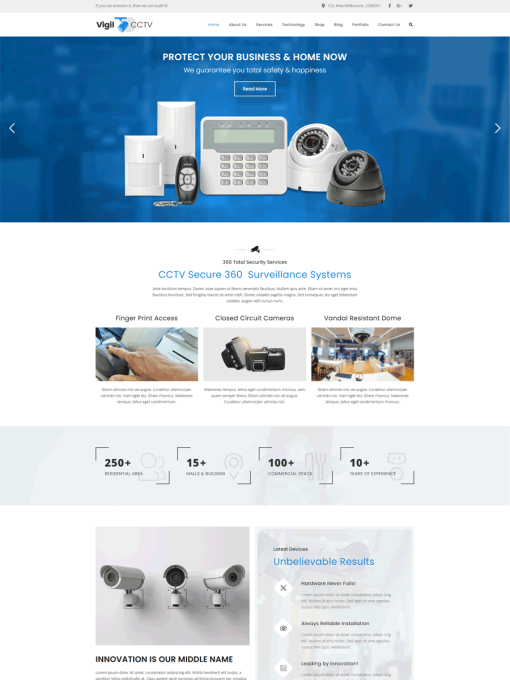 Kamera / Alarm / Güvenlik Web Sitesi Tasarımı