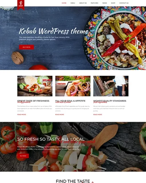 Kebapçı Web Sitesi Tasarımı