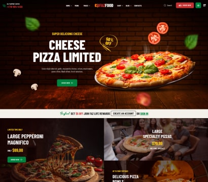 Pizzacı Web Sitesi Tasarımı