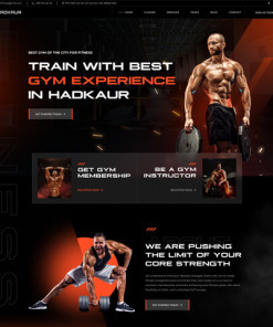 Fitness - Spor Salonu - GYM Web Sitesi Tasarımı