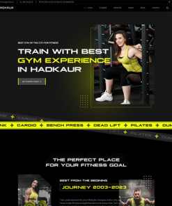 Spor ve Fitness Web Sitesi Tasarımı